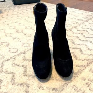Michael Kors platform booties black suede size 8